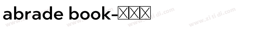 abrade book字体转换